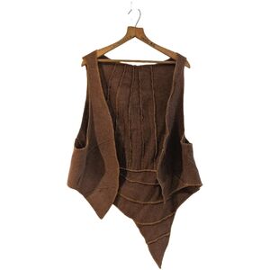 Secret Lentil | "A Slight Decay" Wool Sculpted Vest | 2X-ish